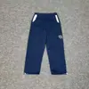 Pantalones Casuales Rectos Forrados de Felpa con Logo Bordado de Cordón Mertra High Street Hip-Hop Street Nicho para Hombres y Mujeres