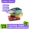 Caja metálica cuadrada con cerradura, adecuada para el empaque de productos cosméticos y de cuidado de la piel, empaque de caja sorpresa y como recipiente de almacenamiento para recuerdos