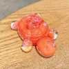 Tortuga adorno de escritorio grande para cortar fruta personalizada, juguete rompecabezas líquido con aceite, lindo y alivia el estrés