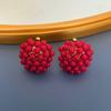 Pendientes de Fruta Vintage de Alta Resistencia Tachonados con Diamantes para Mujer, con un Diseño Retro y Adornos de Diamantes