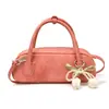 Bolso Sencillo Transfronterizo para Mujer 2026 Nueva Moda Versátil Lazo de Perlas Estilo Coreano Bolso de Hombro Cruzado Único para Mujer