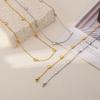 Acero de titanio exquisito metal amor colgante diseño cadena clavícula pulsera nicho lujo ligero simple alta gama joyería para todo