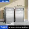 Gabinete de Retención de Muestras de Acero Inoxidable Gabinete para Aditivos Alimentarios Mesa Baja Gabinete Pequeño de Archivos Caja Fuerte de Almacenamiento con Cerradura