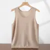2025 Nuevo Estilo Cuello en U Liso Cachemir Hombres Chaleco de Punto Sin Mangas Ropa Interior Cómodo Agradable a la Piel Jersey