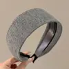 Diadema retro de corona alta para mujer, simple y elegante, diadema de ala ancha que no estrangula el cabello, accesorio para el cabello de moda estilo coreano