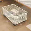 Caja de Almacenamiento con Ruedas para Debajo de la Cama Gabinete Extraíble Debajo de la Cama Bandeja Móvil para Ropa Plana Juguetes en Casa Estante de Almacenamiento Móvil