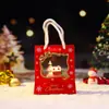Porta lápices de Santa Claus con luz nocturna, nuevo producto transfronterizo, decoración creativa para Nochebuena, regalo para niños, venta al por mayor