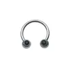 Anel Septo Nasal de Aço Inoxidável 316L Transfronteiriço Europeu e Americano Anel Ferradura Cor Degradê Anel Nasal C-Bar Anel Nasal Estilo Natal Piercing
