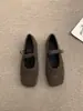 Zapatos Mary Jane peludos para mujer, para uso exterior en otoño e invierno, nueva moda 2025 estilo coreano, zapatos planos esponjosos, zapatos de felpa para mujer