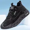 Sapatos Masculinos de Outono e Inverno Transfronteiriços 2026 Novo Estilo Sapatos Simples de Algodão Tênis Esportivos Tênis de Corrida e Caminhada Masculinos Sapatos Casuais de Couro Estilo Pai