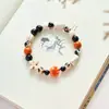 Jingdezhen cerâmica joia tornozeleira pulseira de anel único estudante feminino presente pulseira fofa tecida à mão
