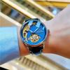 Reloj Mecánico Totalmente Automático para Hombre Sewor Reloj para Hombre Tourbillon Calado Luminoso Impermeable Negocios Retro Reloj para Hombre