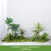 Paisagismo com Plantas Verdes Paisagismo de Sala de Estar Interna Paisagismo sob a Janela da Escada Arranjo de Decoração Plantas Artificiais Biônicas