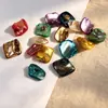 Botones de concha de forma irregular en color natural, botones decorativos de metal estilo barroco para suéteres y abrigos