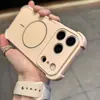 Para iPhone 18 Pro Max Capa de Celular Magnética com Janela Grande à Prova de Queda nos Quatro Cantos Cobertura Protetora Abrangente para Apple 17