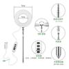 Luz de Crecimiento para Plantas Anillo de Ángel USB Temporizada Regulable Luz Suplementaria para Plantas Verdes y Plantas en Maceta Luz Suplementaria para Plantas Verdes de Interior