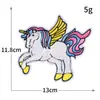 Pegasus Unicórnio Lantejouro Bordado Computadorizado Desenho Animado Fofo Pônei Bordado Patch de Tecido Patch de Emblema Decoração de Roupas