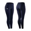 Leggings Esportivos de Corrida e Yoga de Cintura Alta com Bolsos para Levantar o Quadril, Alta Elasticidade, Cor Sólida com Painéis, Calças Nove Pontos, Venda Quente Transfronteiriça Europeia e Americana