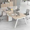 Mesa de conferencias de oficina estaciones de trabajo para personal de oficina escritorios de oficina mamparas de oficina simples y modernas estaciones de trabajo escritorios para computadora