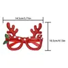 Gafas Navideñas Transfronterizas, Cornamentas de Reno, Accesorios de Decoración para Fiestas Navideñas, Gafas de Reno de Papá Noel