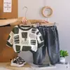 Conjunto de Ropa de Otoño para Niños 2026 Nuevo Estilo Sudadera Elegante para Niños Manga Larga Conjunto de Dos Piezas Ropa Casual para Bebés de Primavera y Otoño