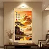 Nova arte de parede estilo chinês para crianças e estudantes, arte de parede com citações inspiradoras, pinturas decorativas de parede de fundo para sala de estar e sala de estudo atacado