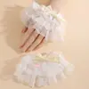 Mangas Falsas de Renda Lolita, Acessórios de Mão para Meninas Doces, Decoração de Pulso, Proteção Solar, Atacado Transfronteiriço