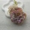 Grampo de Cabelo Flor de Peônia Estilo Chinês para Mulheres, Novo Clipe Lateral de Flor de Cabelo Estilo Chinês, Acessório de Cabelo Hanfu Cheongsam, Acessório de Praia