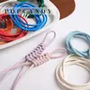 Cuerda de Cuero de Colores Accesorios de Cuerda Trenzada con Lazo Accesorios para Joyería Hecha a Mano DIY Material para Pulsera Collar Accesorios de Colgante