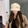 Sombrero Popular Ins para Mujer en Otoño Estilo K Versátil Sombrero Octagonal de Pelo Boina Boina de Pintor Cara Pequeña Gorra de Pescador
