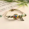 Pulseira de Cerâmica Yuan Xiaohong, Pulseira Artística Trançada Estilo Floresta, Estilo Chinês, Produtos Mais Vendidos do Mercado de Jingdezhen