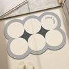 Felpudo de diatomeas para baño, resistente a la suciedad, antideslizante, estilo nórdico, absorbente