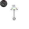 Aleación de Titanio F136 Araña Murciélago Luna Corazón Forma de Zirconia G23 Piercing para Oreja Joyería para Piercing Ceja Uña Uña de Cartílago