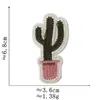 Parche Bordado de Planta Verde Lindo Parche de Palmera Cactus Arcoíris para Reparación Decoración de Ropa Parche Termoadhesivo