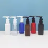 Frasco de Loção de 50ml com Bomba Clipadora, Frasco Quadrado, Garrafa Pet Dispensadora de Gel, Frasco de Amostra Portátil