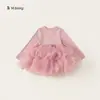 Colección de Vestidos de OtoñoNuevos Vestidos de Manga Larga para Niñas, Faldas para Bebés y Niñas Pequeñas, Vestidos de Otoño e Invierno para Niñas