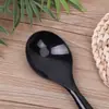 Cuchara Desechable Transfronteriza [Cuchara Grande para Sopa] Plástico Engrosado Cuchara Grande para Servir con Mango Largo para Olla Caliente y Empaque para Llevar