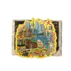 Imanes de Nevera de Acrílico de la Ciudad de Dalian, Hangzhou, Shanghái, Pekín Monumentos Turísticos Atractivos Souvenirs Culturales y Creativos