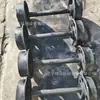 Conjunto de Rodas de Mineração, Roda de Esteira de Aço Fundido, 300mm Resistente ao Desgaste, Suporta Pressão, Roda de Carro de Plataforma Forjada em Aço 45