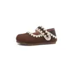 Sapatos casuais infantis modernos com cadarço, coleção outono 2026, populares com sola macia, antiderrapantes, estilo Mary Jane e Birkenstock para bebês meninas