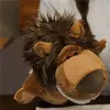 Juguete de Marioneta de Mano Guantes de Animal con Boca Móvil Mono de Peluche Cerdo Rosa Ventriloquismo Marioneta de Mano Calmante Niños Familia Educación Temprana