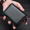 Bolsa para Cartões Masculina Porta-Certificados Anti-desmagnetização Carteira Porta-Cartões Bancários de Grande Capacidade Porta-Moedas para Carteira de Motorista