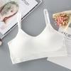 Ropa interior strapless para detener el movimiento, recoger el pecho, para chica estudiante de pecho pequeño, sin aros de acero, sujetador fino, chaleco deportivo