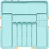 Expansión de Tres Vías Portátil para el Hogar Telescópico Mesa de Cocina Cubiertos Cuchillo, Tenedor y Cuchara Divisor Organizador Compartimento de Cajón Caja de Almacenamiento