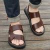 Sandalias de Hombre Dropshipping Antideslizantes Verano Casual Papá de Mediana Edad Sandalias de Playa Ropa Exterior Suela Blanda Sandalias de Hombre
