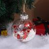 Bola de Natal de Espuma com Lantejoulas Fornecimento Transfronteiriço Pet Transparente Decoração de Árvore de Natal Arranjo de Cena de Natal Pingente