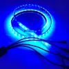 Fita de LED WS2811 cor mágica corrida de cavalos IP68 60 LEDs por metro cubo da roda do carro luz de corrida de cavalos 12V 60 LEDs um puxa quatro