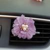 Novo clipe de flor coreana para saída de ar do carro decoração de saída de ar condicionado ar fresco acessórios de carro flores pequenas atacado