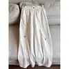 2026 Calça Casual de Cintura Elástica em Liocel Casual Reta de Perna Larga Cropped Faca Curva Pequena Calça de Nove Pontos Atacado H14BK8976