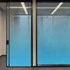 Película Electrostática para Vidrio de Color Degradado Mate UV de Gama Alta Anti-Mirada Partición de Oficina Bloqueadora de Luz Pegatina Antiestática
